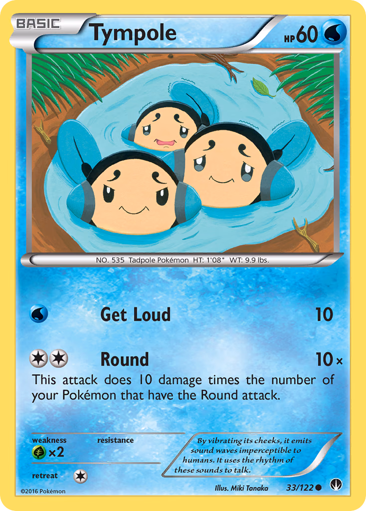 Tympole Pokemon card (33/122, BREAKpoint)