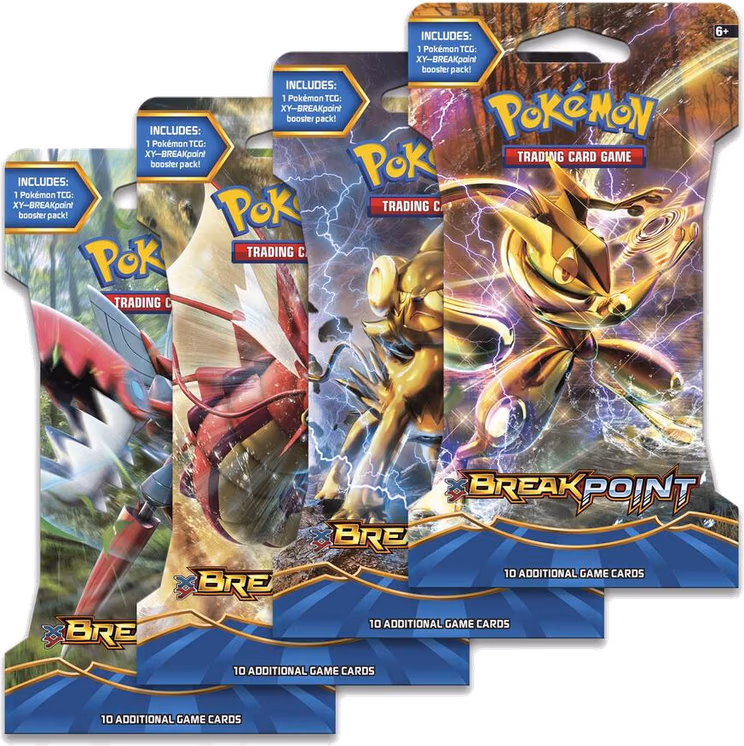 Pokemon BREAKpoint Sleeved Booster Pack Art Bundle [Set of 4]