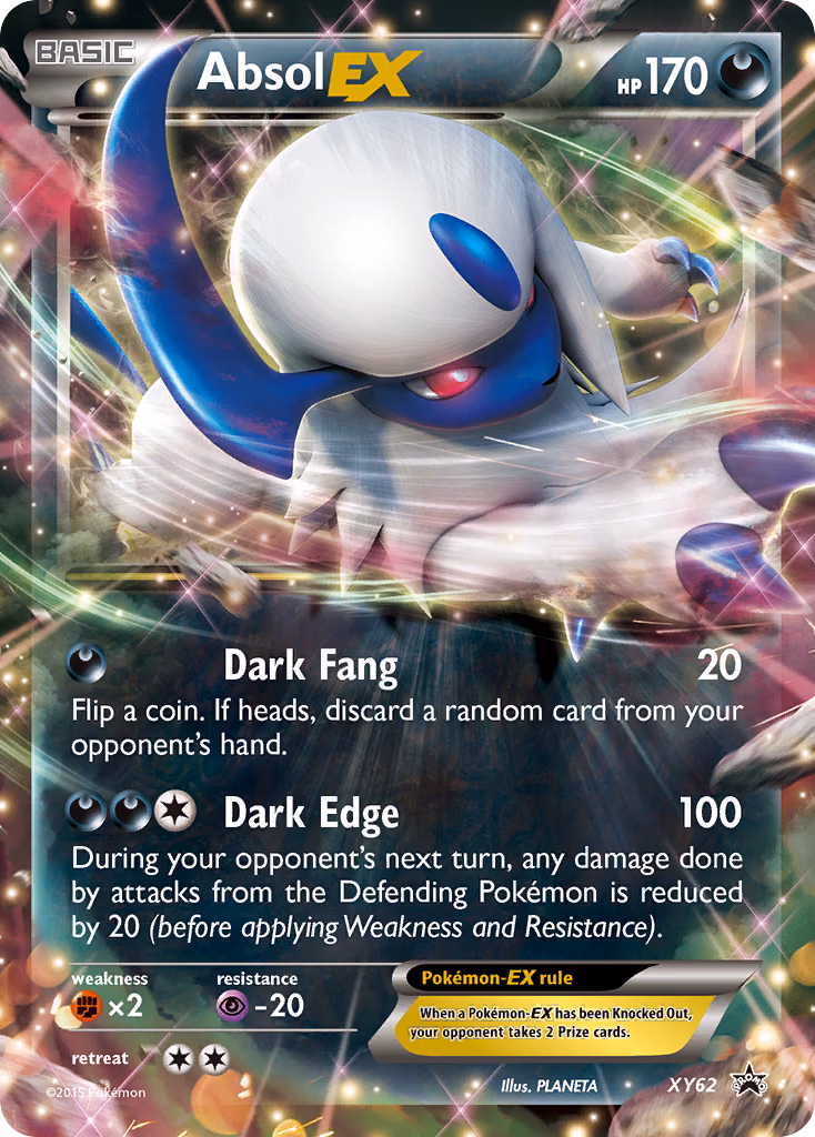Absol-EX Pokemon card (XY62, XY Black Star Promos)