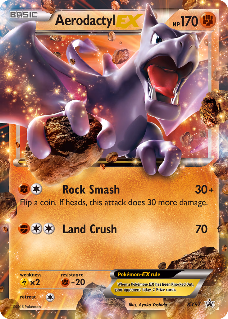 Aerodactyl-EX Pokemon card (XY97, XY Black Star Promos)