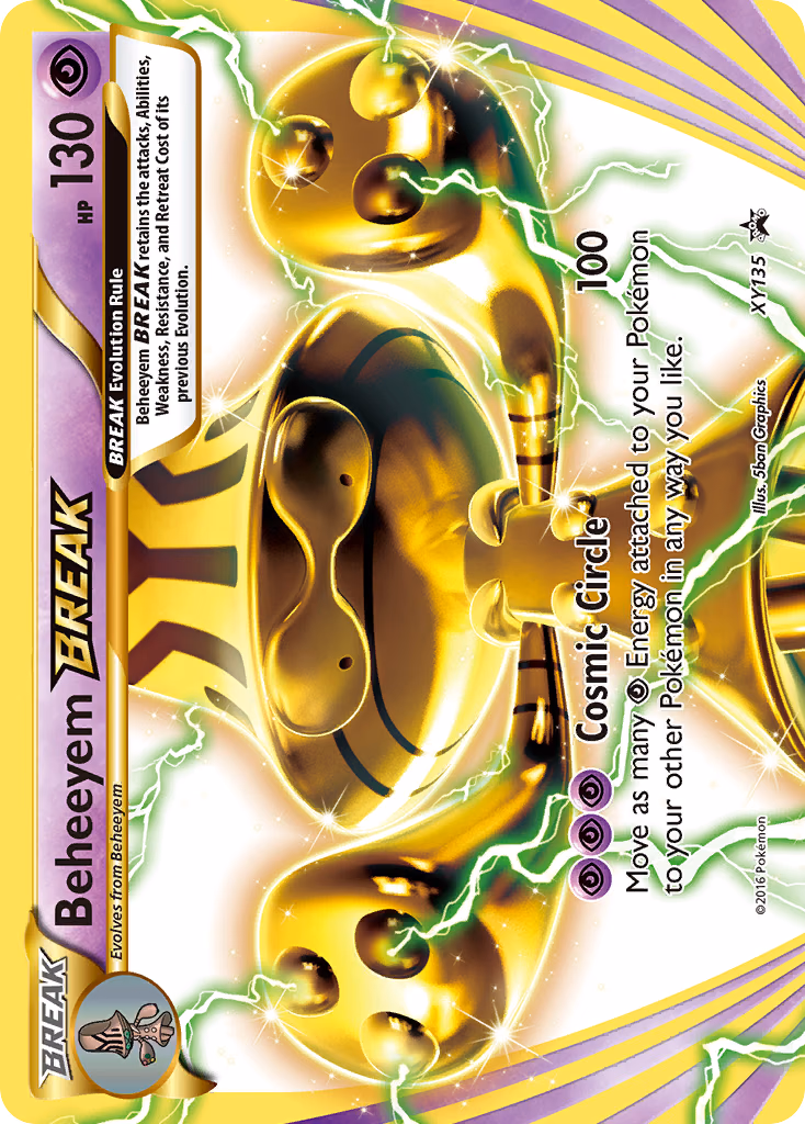 Beheeyem BREAK Pokemon card (XY135, XY Black Star Promos)