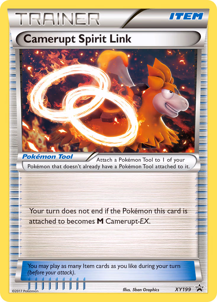 Camerupt Spirit Link Pokemon card (XY199, XY Black Star Promos)