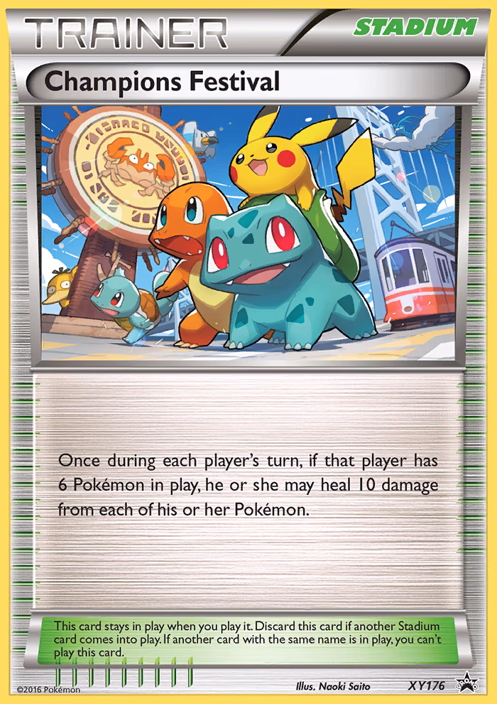 Champions Festival Pokemon card (XY176, XY Black Star Promos)