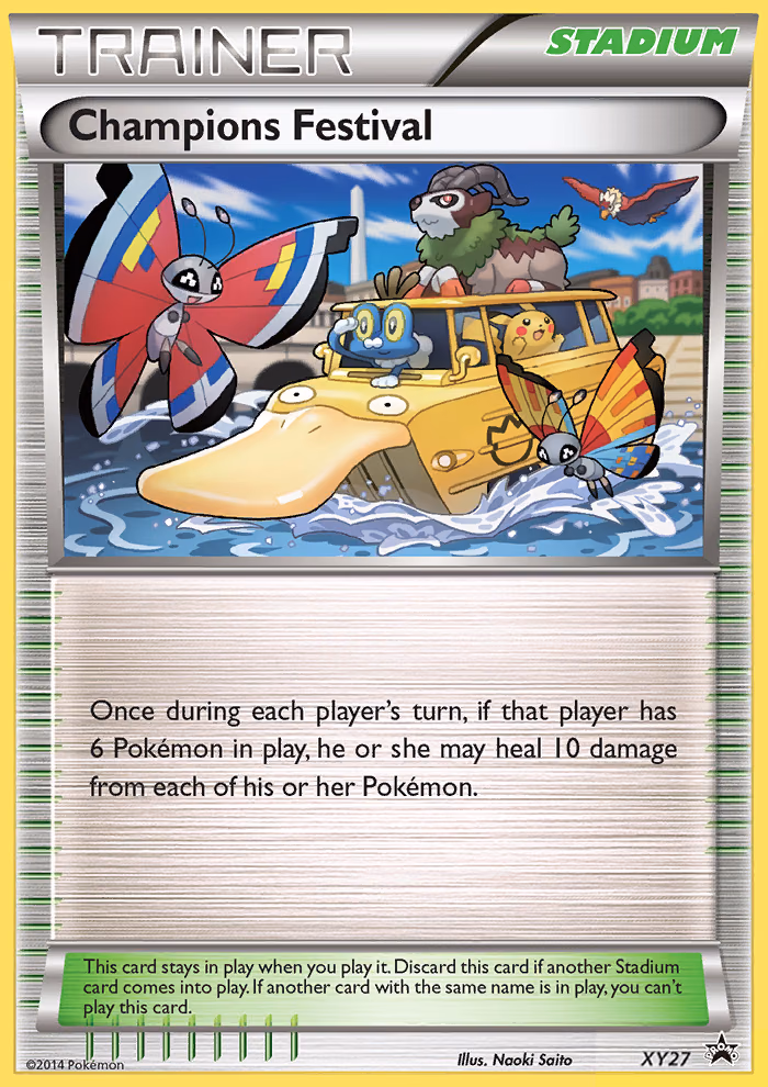 Champions Festival Pokemon card (XY27, XY Black Star Promos)