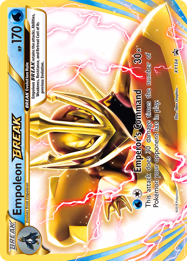 Empoleon BREAK Pokemon card (XY134, XY Black Star Promos)