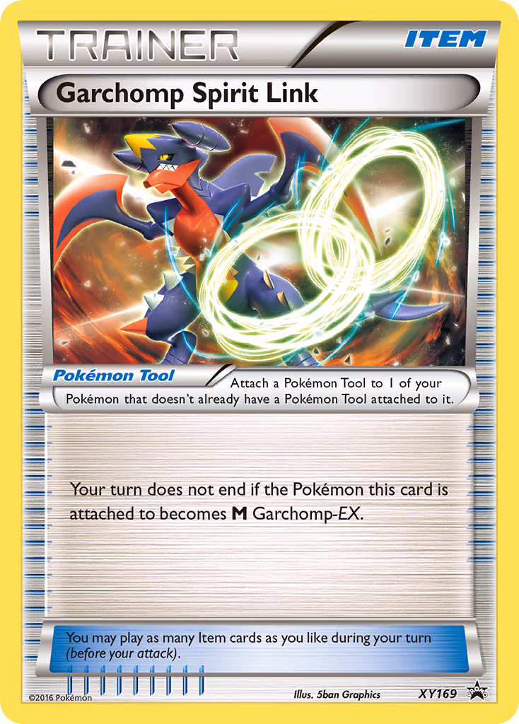 Garchomp Spirit Link Pokemon card (XY169, XY Black Star Promos)