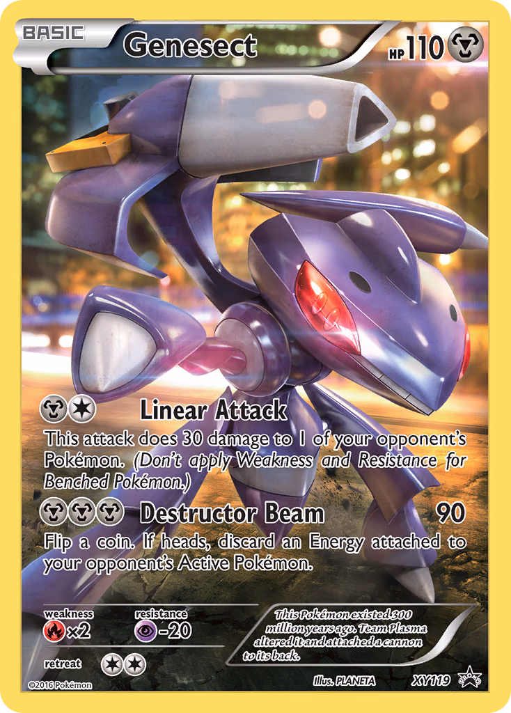 Genesect Pokemon card (XY119, XY Black Star Promos)
