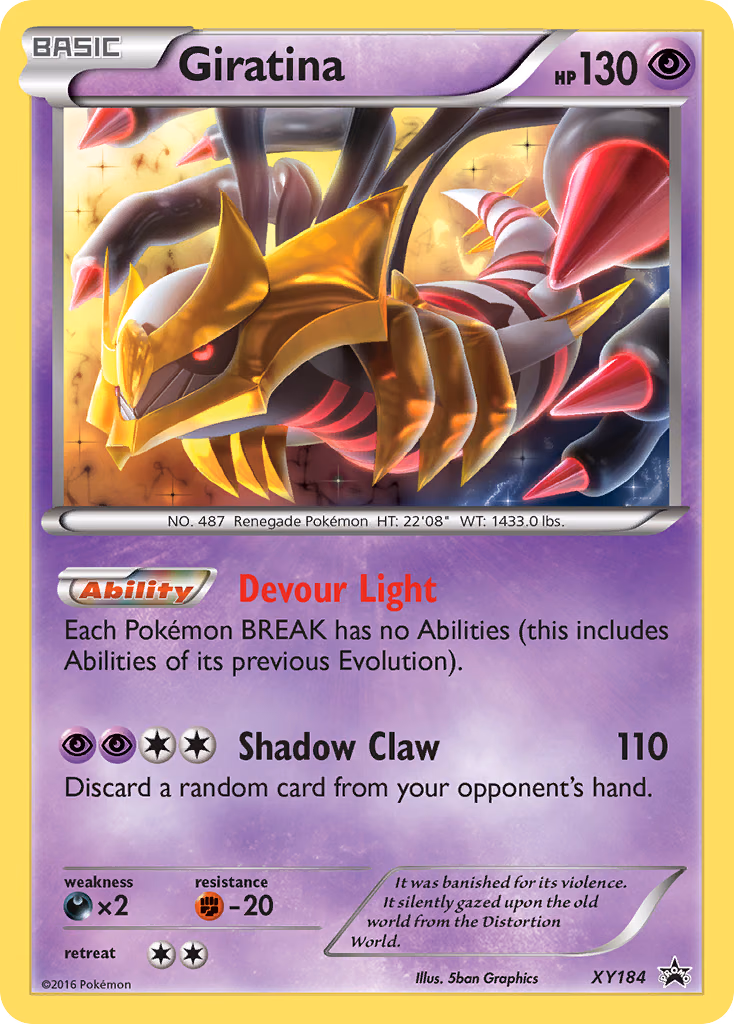 Giratina Pokemon card (XY184, XY Black Star Promos)