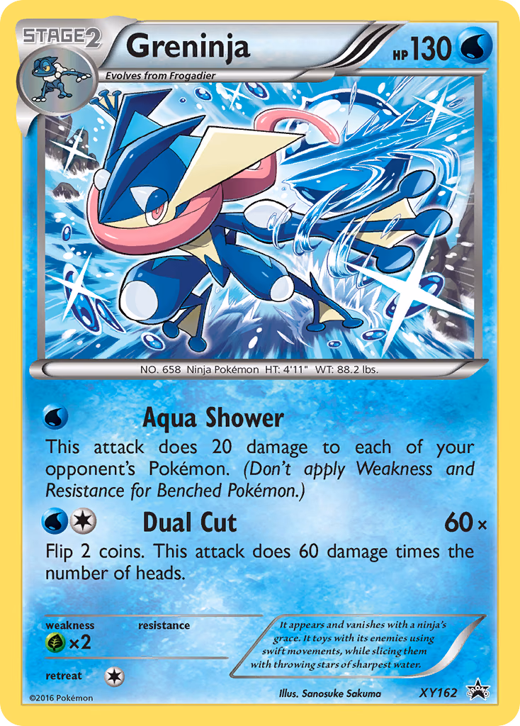 Greninja Pokemon card (XY162, XY Black Star Promos)