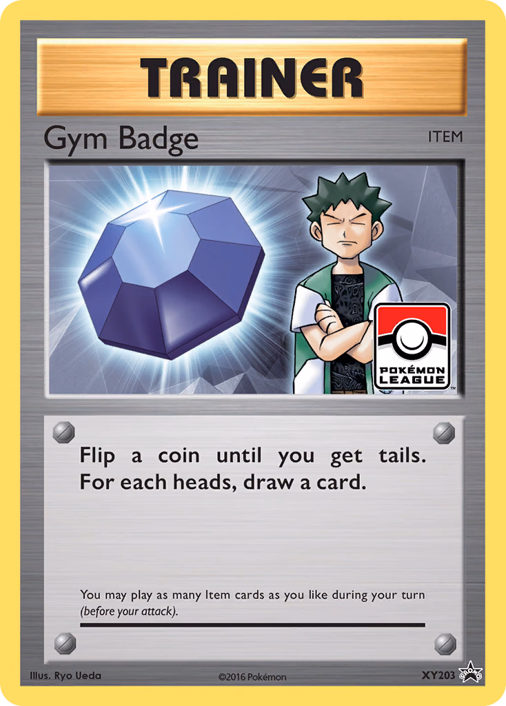 Gym Badge Pokemon card (XY203, XY Black Star Promos)