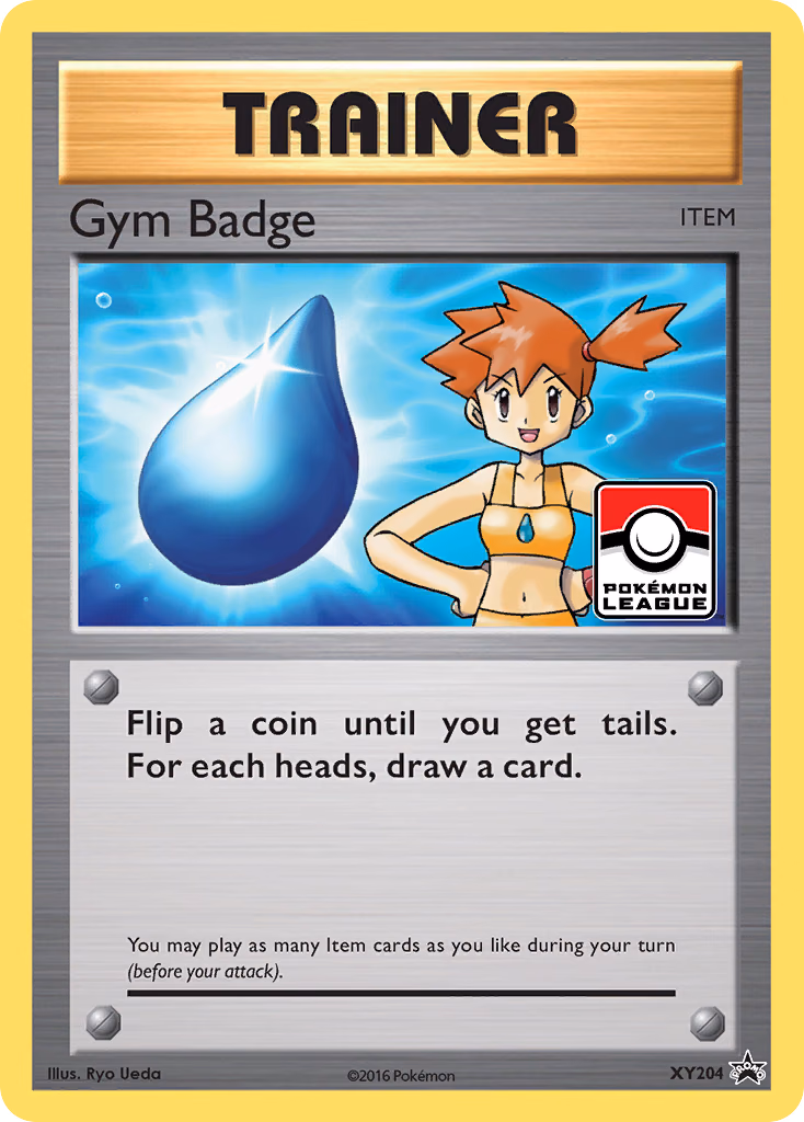 Gym Badge Pokemon card (XY204, XY Black Star Promos)