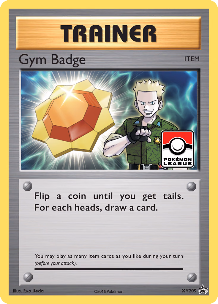 Gym Badge Pokemon card (XY205, XY Black Star Promos)