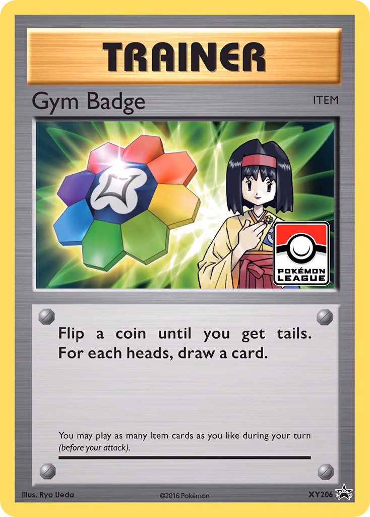 Gym Badge Pokemon card (XY206, XY Black Star Promos)