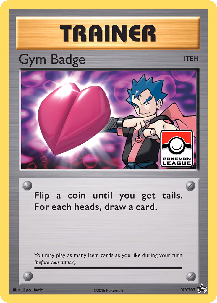 Gym Badge Pokemon card (XY207, XY Black Star Promos)