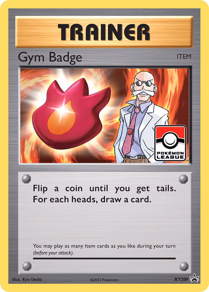 Gym Badge Pokemon card (XY209, XY Black Star Promos)