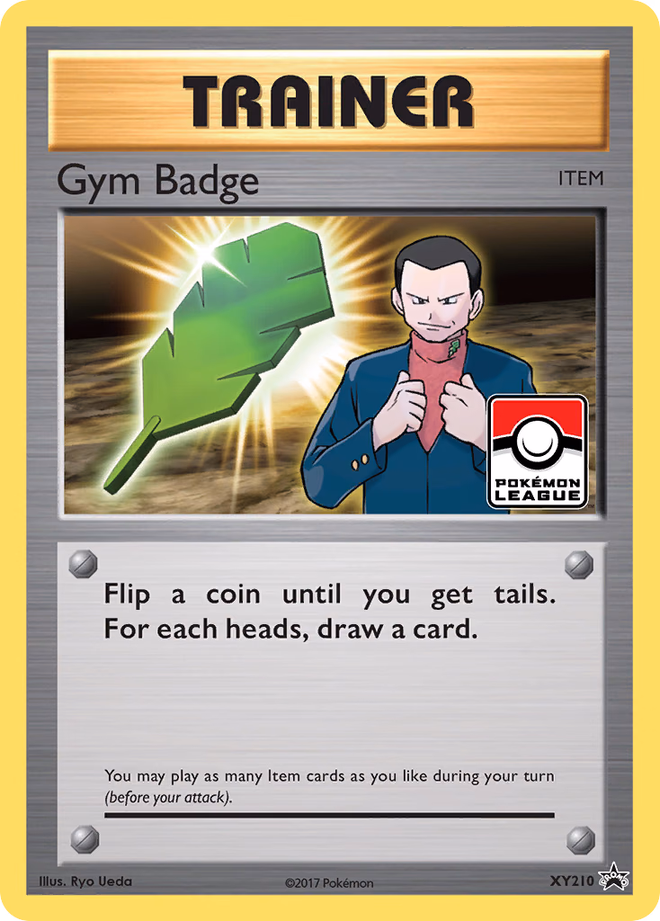 Gym Badge Pokemon card (XY210, XY Black Star Promos)
