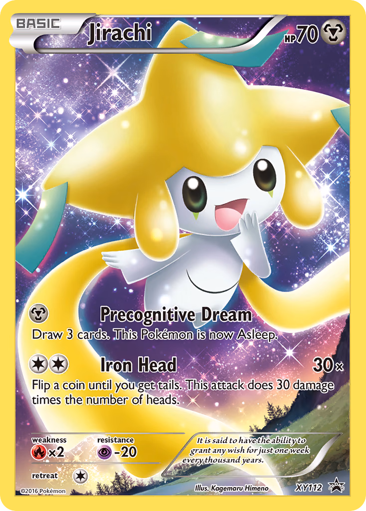 Jirachi Pokemon card (XY112, XY Black Star Promos)