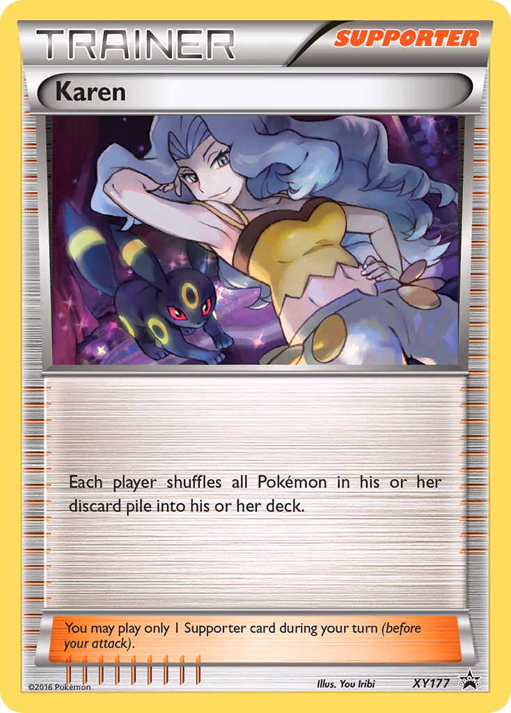 Karen Pokemon card (XY177, XY Black Star Promos)