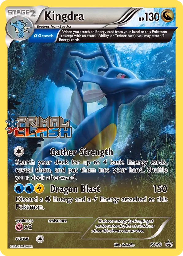 Kingdra Pokemon card (XY39, XY Black Star Promos)