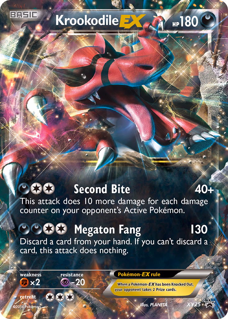 Krookodile-EX Pokemon card (XY25, XY Black Star Promos)
