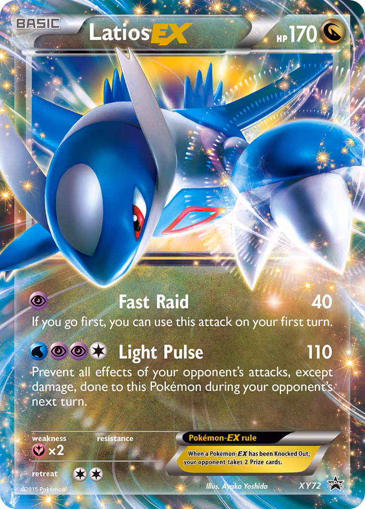 Latios-EX Pokemon card (XY72, XY Black Star Promos)