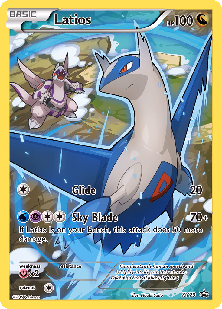 Latios Pokemon card (XY79, XY Black Star Promos)