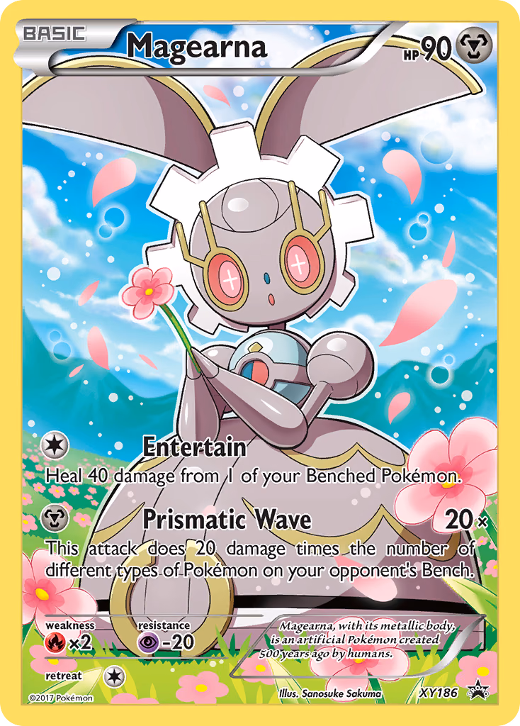 Magearna Pokemon card (XY186, XY Black Star Promos)