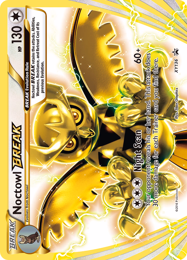 Noctowl BREAK Pokemon card (XY136, XY Black Star Promos)