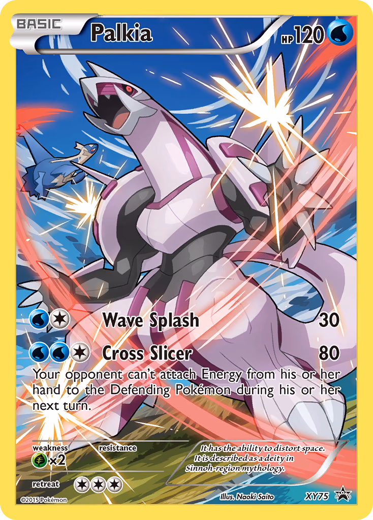 Palkia Pokemon card (XY75, XY Black Star Promos)