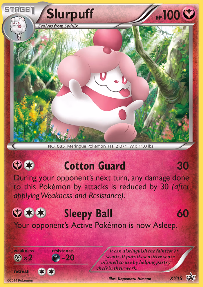 Slurpuff Pokemon card (XY15, XY Black Star Promos)