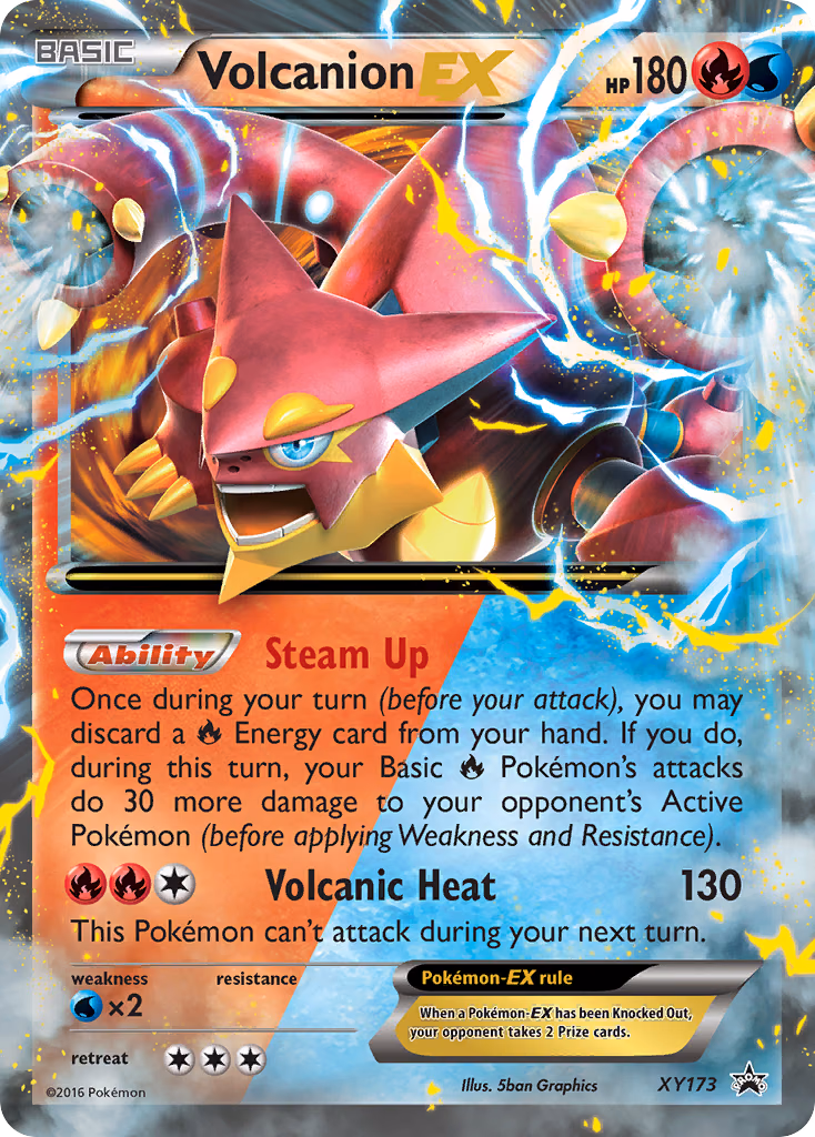 Volcanion-EX Pokemon card (XY173, XY Black Star Promos)