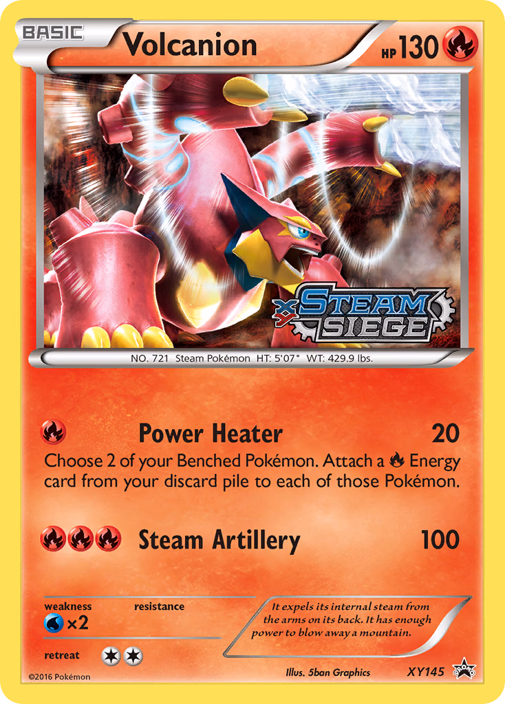 Volcanion Pokemon card (XY145, XY Black Star Promos)