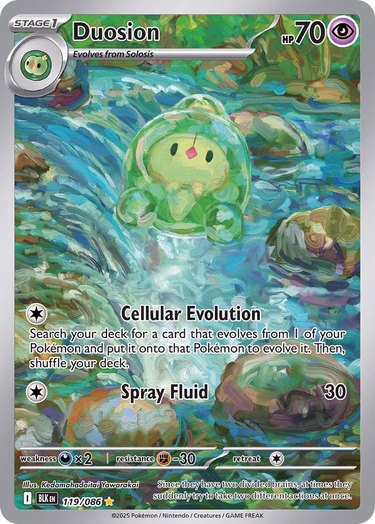Duosion Pokemon card (119/086, Black Bolt)