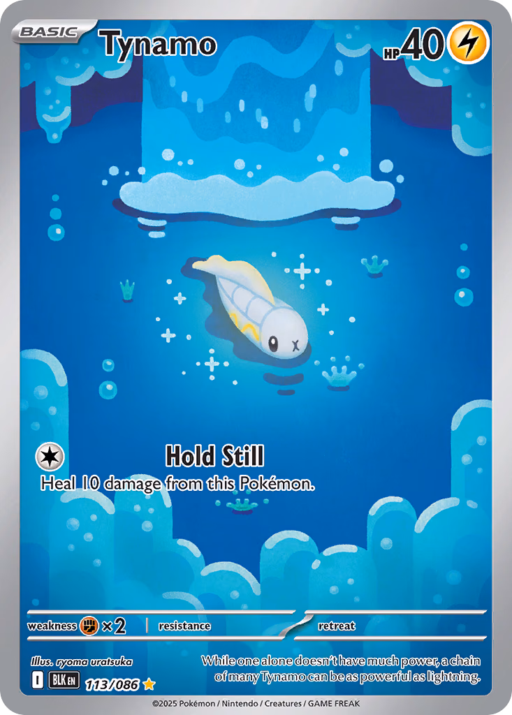 Tynamo Pokemon card (113/086, Black Bolt)
