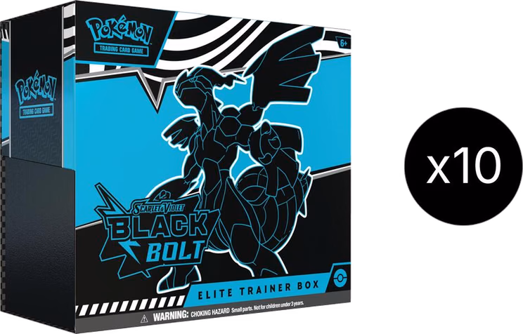 Pokemon Black Bolt Elite Trainer Box Case
