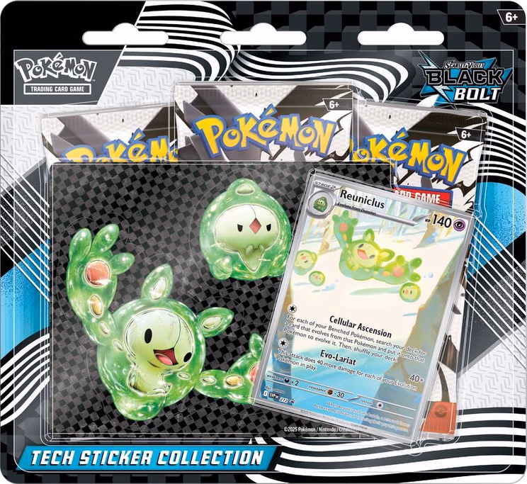 Pokemon Black Bolt Tech Sticker Collection