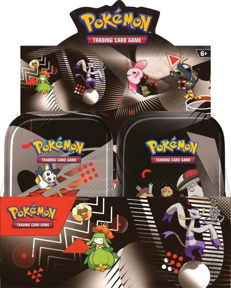 Pokemon Black Bolt Unova Mini Tin Display