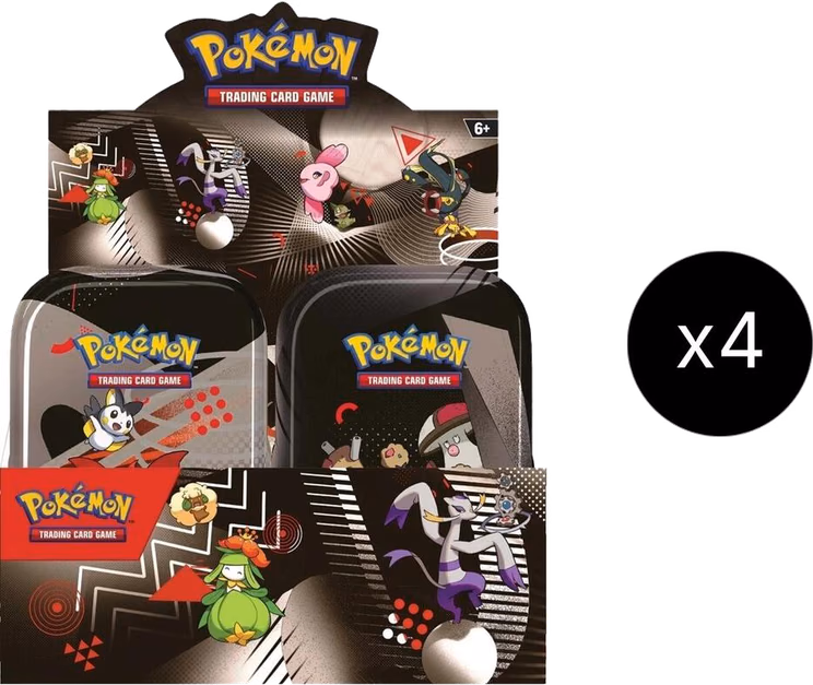 Pokemon Black Bolt Unova Mini Tin Display Case