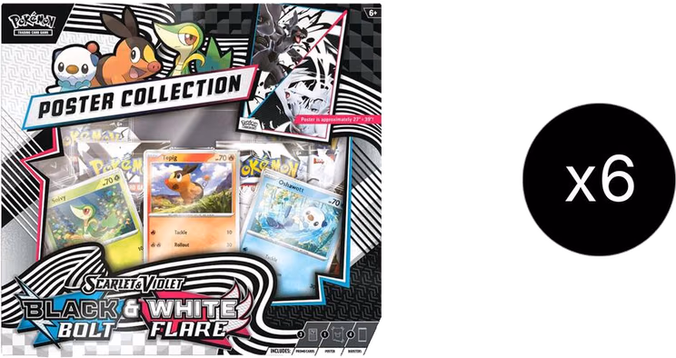 Pokemon Black Bolt Unova Poster Collection Case