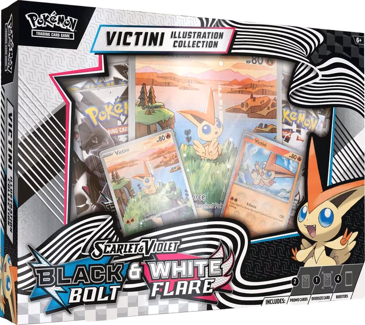 Pokemon Black Bolt Unova Victini Illustration Collection
