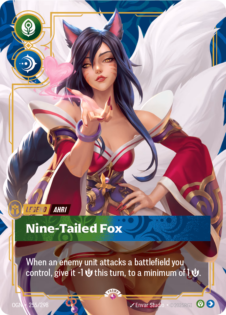 Ahri, Nine-Tailed Fox OGN-255/298 Riftbound card