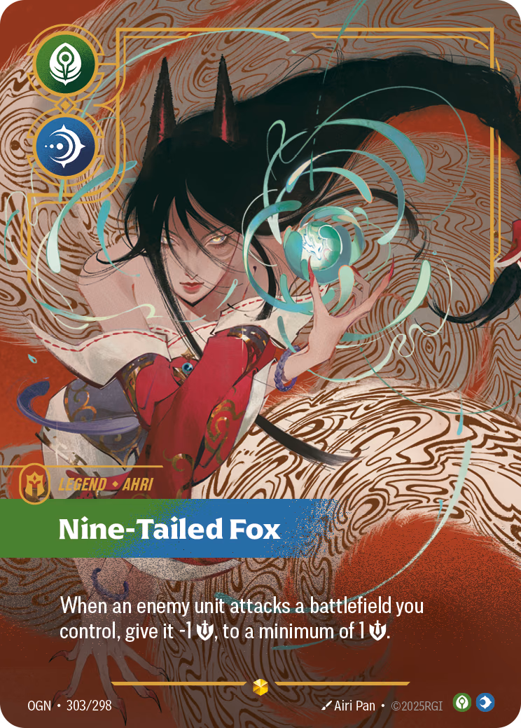 Ahri, Nine-Tailed Fox OGN-303/298 Riftbound card