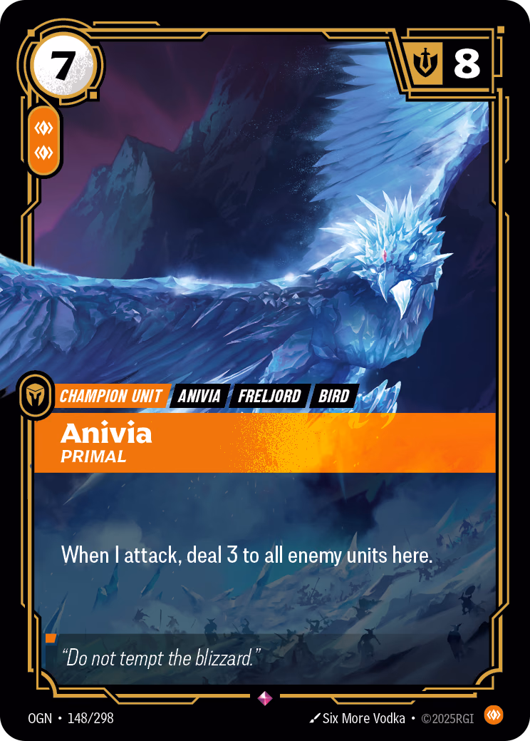 Anivia, Primal OGN-148/298 Riftbound card