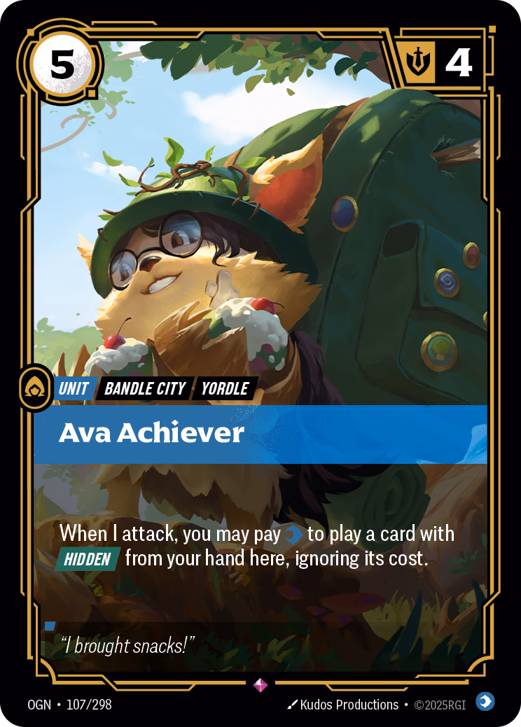 Ava Achiever OGN-107/298 Riftbound card