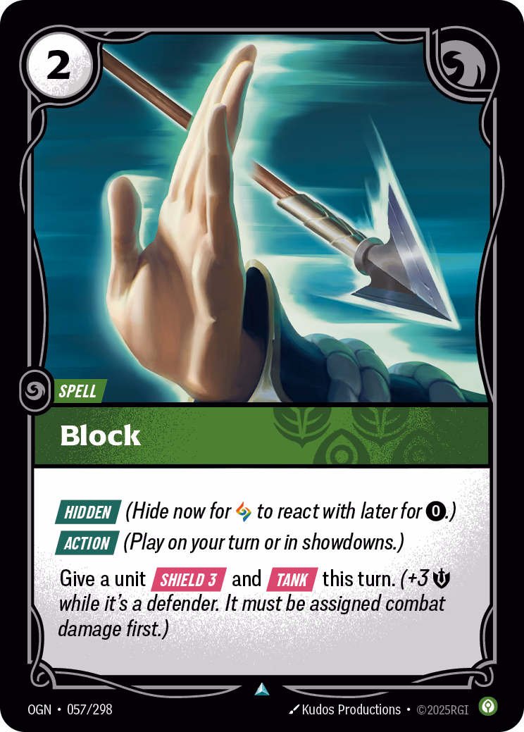 Block OGN-057/298 Riftbound card