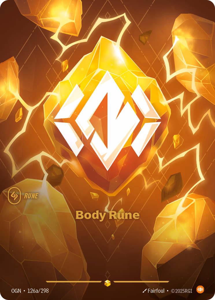 Body Rune OGN-126a/298 Riftbound card