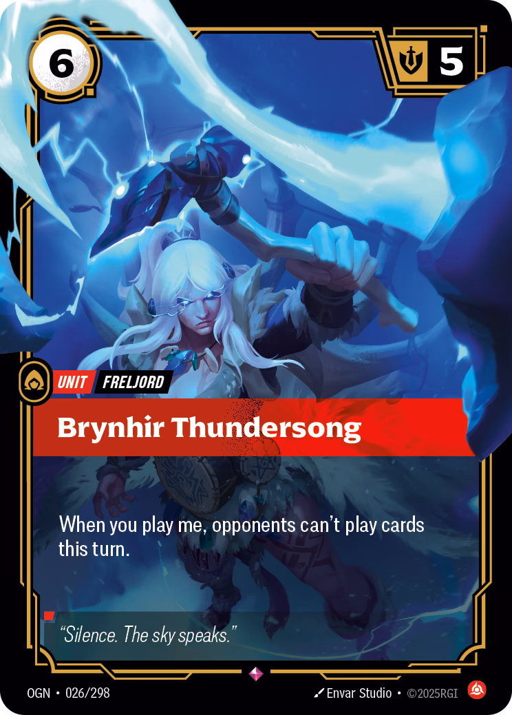 Brynhir Thundersong OGN-026/298 Riftbound card