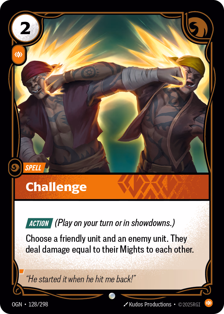 Challenge OGN-128/298 Riftbound card