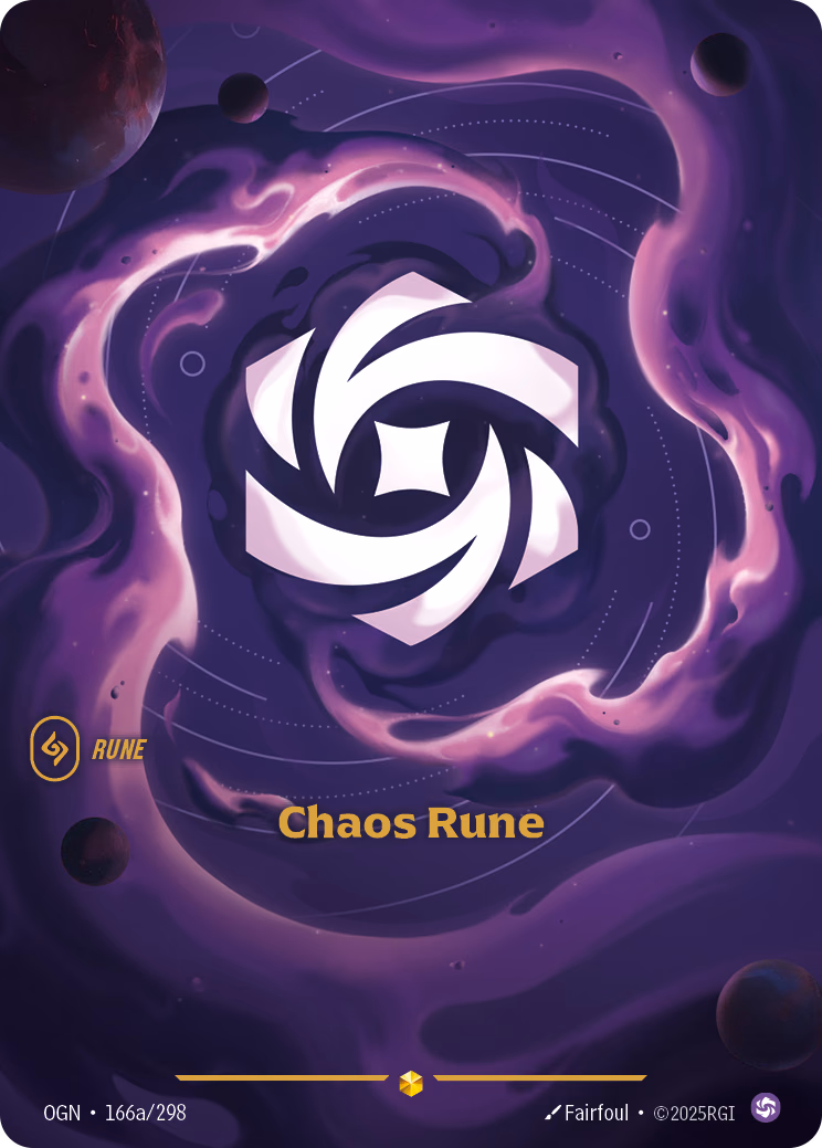 Chaos Rune OGN-166a/298 Riftbound card