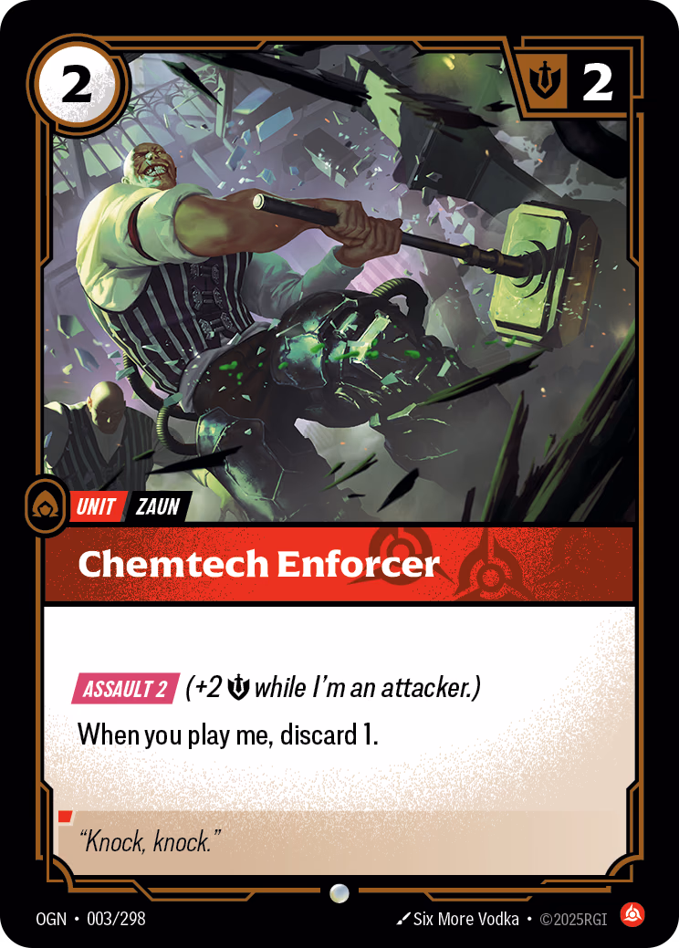 Chemtech Enforcer OGN-003/298 Riftbound card